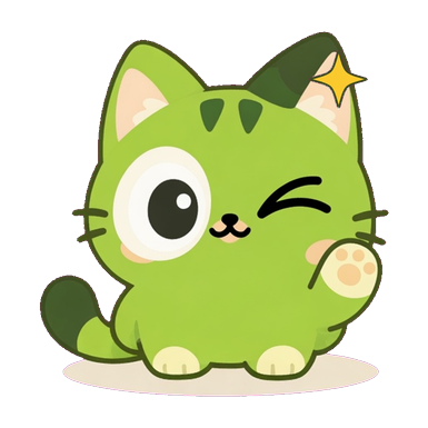 Qoloa winking and lifting one paw.